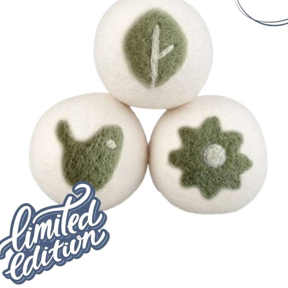 Norwex Fluff and Tumble Dryer Balls Set of 3 Nordic Design NWT